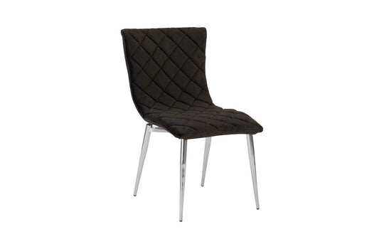 Phillips Collection Cayman Dining Chair, Black, Stainless Steel Legs - Set of 2 DINING CHAIRS