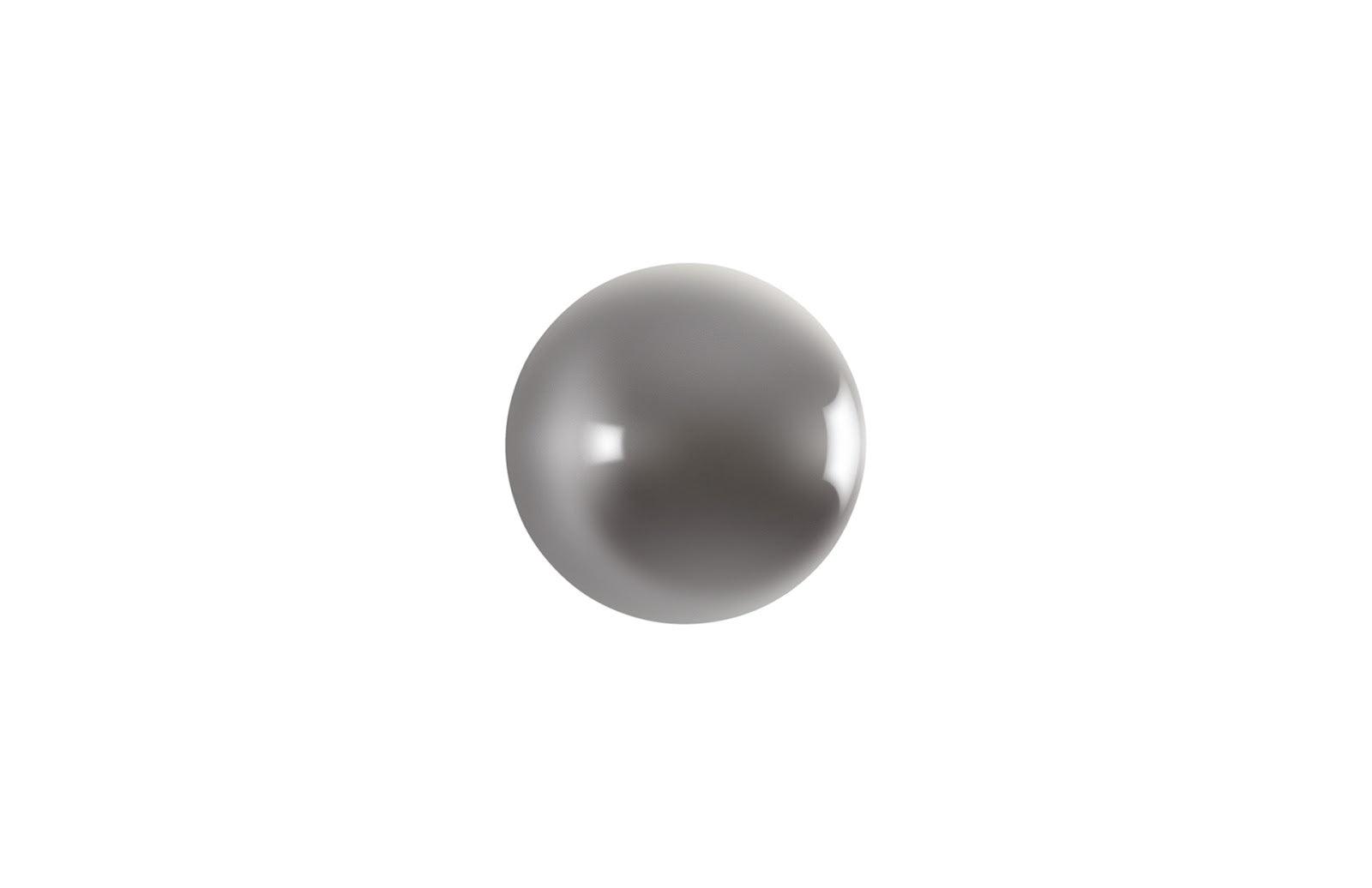 Phillips Collection Ball on the Wall, Small, Polished Aluminum Finish WALL ACCENTS