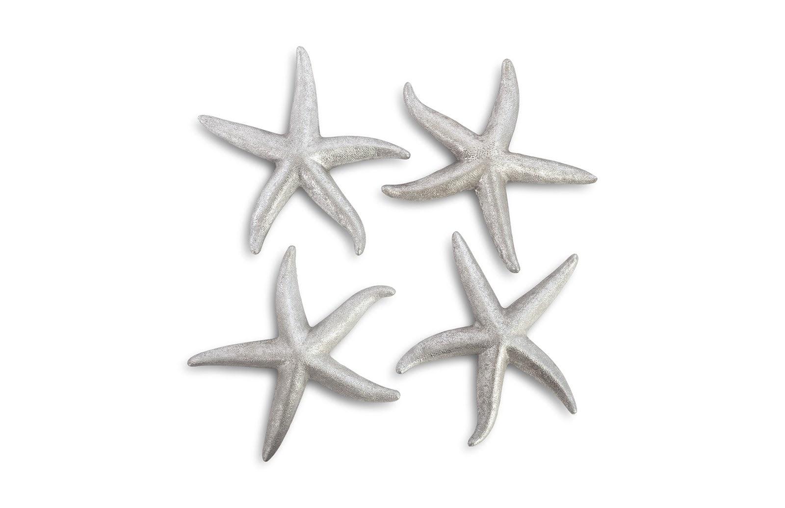 Phillips Collection Starfish, Silver Leaf, Set of 4, MD WALL ACCENTS