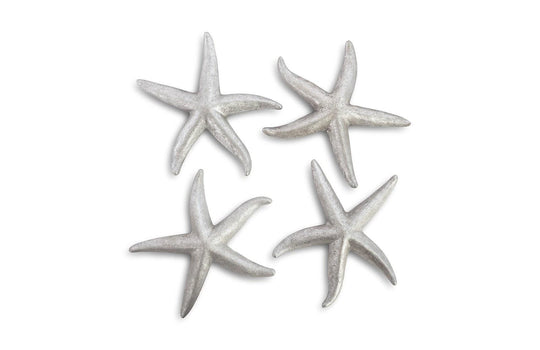 Phillips Collection Starfish, Silver Leaf, Set of 4, MD WALL ACCENTS