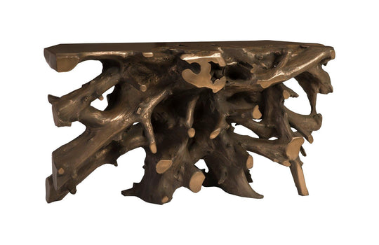 Phillips Collection Beau Cast Root Console Table, Bronze CONSOLE TABLES