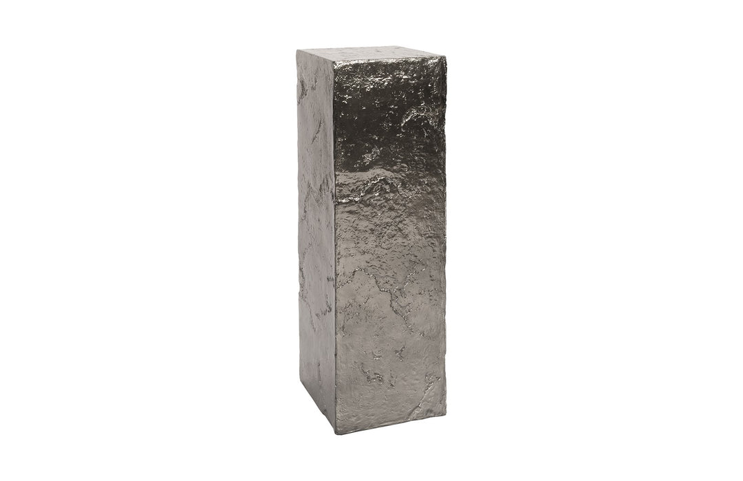 Slate Pedestal, Large, Liquid Silver - Phillips Collection - AmericanHomeFurniture