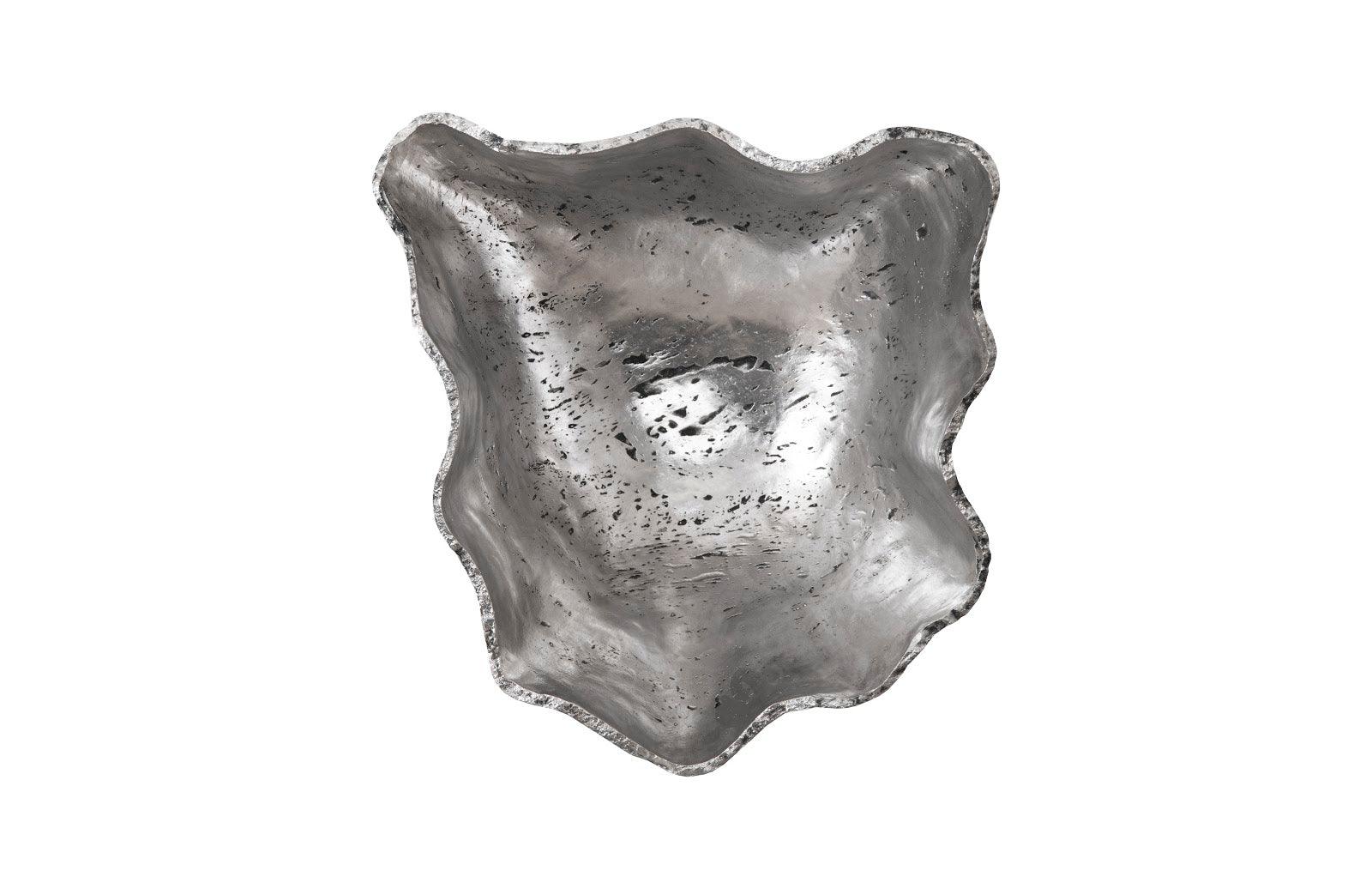 Phillips Collection Cast Onyx Wall Bowl, Silver, LG WALL ACCENTS