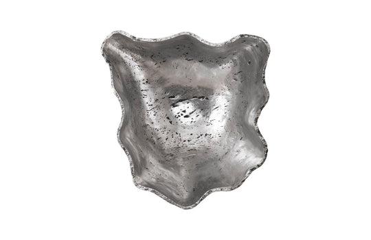 Phillips Collection Cast Onyx Wall Bowl, Silver, LG WALL ACCENTS