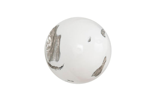 Phillips Collection Cast Root Wall Ball, Resin, White, SM WALL ACCENTS