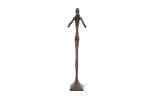 Phillips Collection Speak No Evil Slender Sculpture, Large, Resin, Bronze Finish DECORATIVE OBJECTS