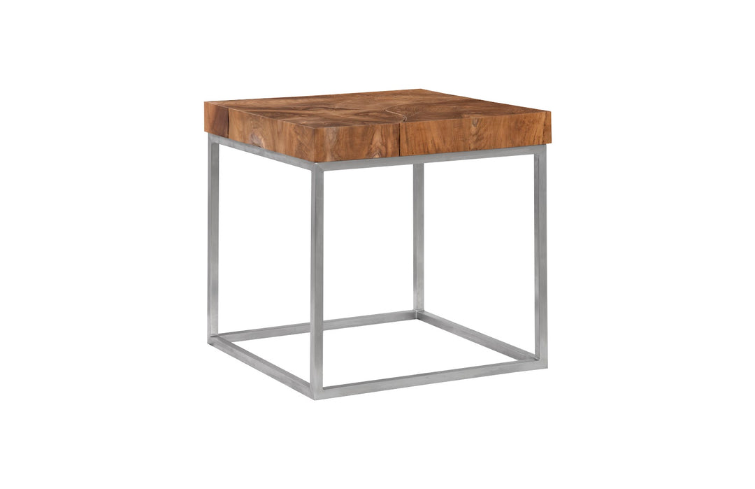 Teak Puzzle Side Table - Phillips Collection - AmericanHomeFurniture