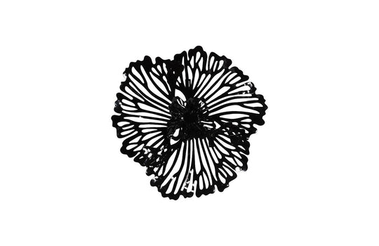 Phillips Collection Flower Wall Art, Extra Small, Black, Metal WALL ACCENTS