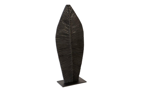 Phillips Collection Carved Leaf on Stand, Burnt, SM DECORATIVE OBJECTS