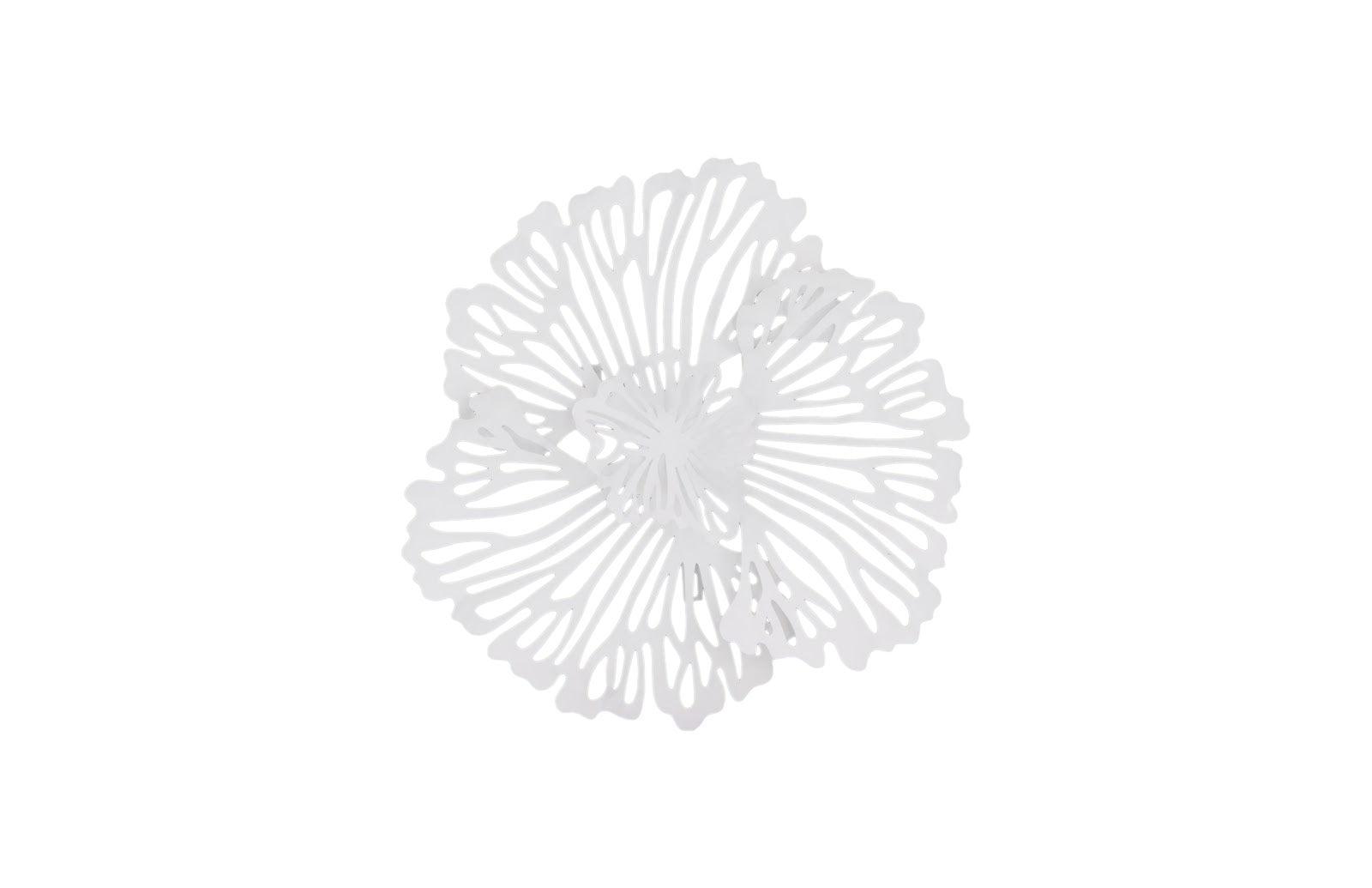 Phillips Collection Flower Wall Art, Extra Small, White, Metal WALL ACCENTS