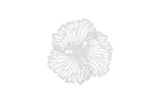 Phillips Collection Flower Wall Art, Extra Small, White, Metal WALL ACCENTS