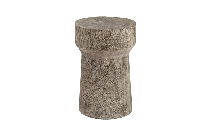 Curved Wood Stool, Thick , Gray Stone, Gray Stone - Phillips Collection - AmericanHomeFurniture