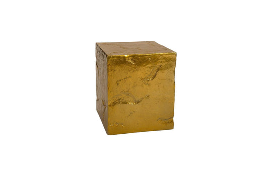 Phillips Collection Slate Pedestal, Small, Liquid Gold ACCENT TABLES