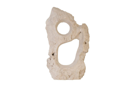 Phillips Collection Colossal Cast Stone Sculpture, Double Hole, Roman Stone DECORATIVE OBJECTS