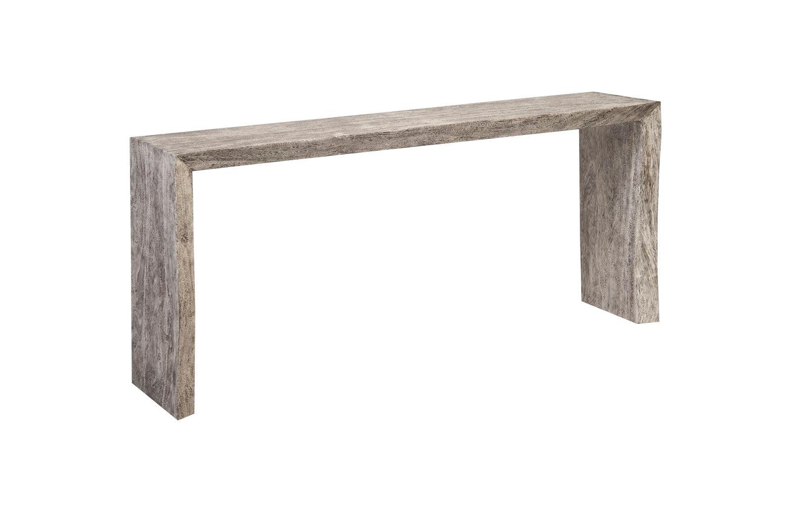Phillips Collection Waterfall Console Table, Gray Stone CONSOLE TABLES