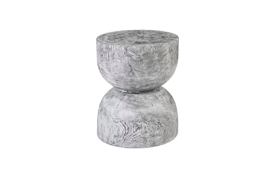 Phillips Collection Hour Glass Side Table, Gray Stone ACCENT TABLES