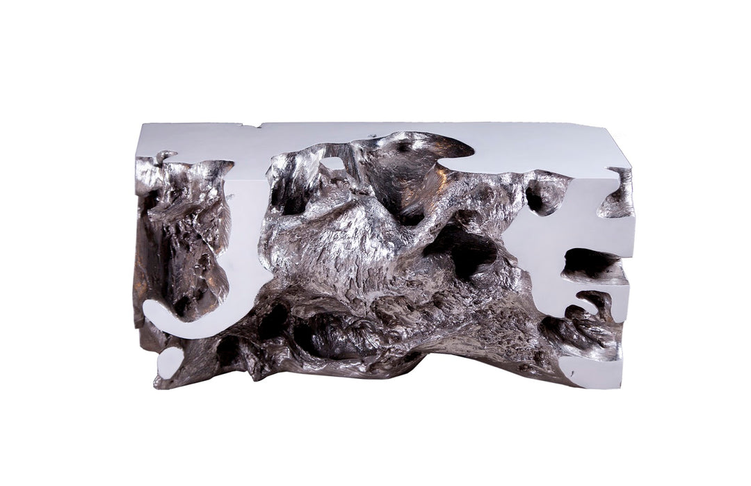 Freeform Bench, White, Silver Leaf, SM - Phillips Collection - AmericanHomeFurniture