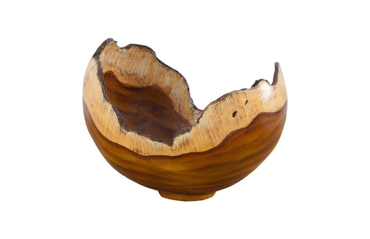 Phillips Collection Burled Bowl, Faux Bois DECORATIVE TRAYS, PLATES, + BOWLS