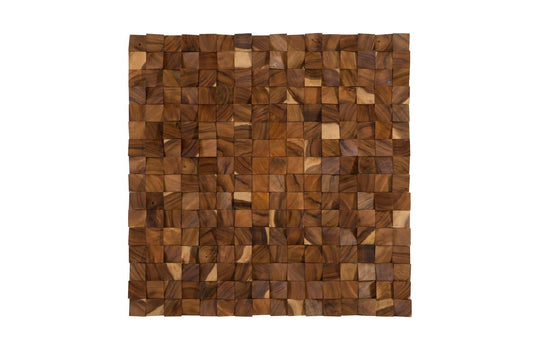Phillips Collection Blocks Wall Art, Chamcha Wood, Natural, LG WALL ART