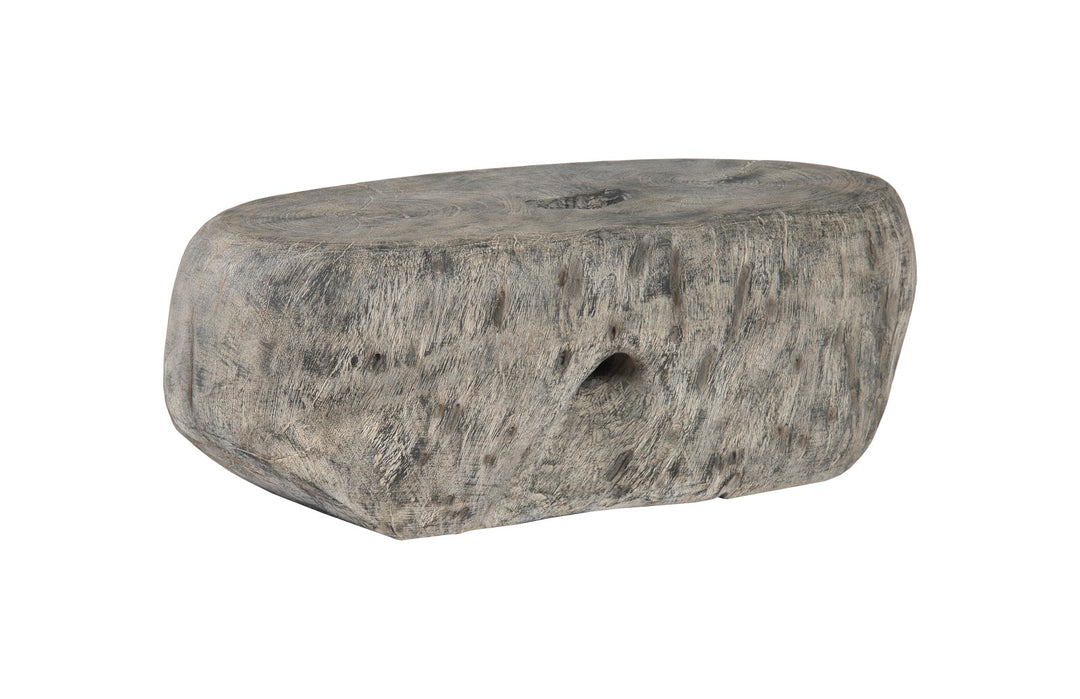 Cast Organic River Stone Coffee Table, Resin, Faux Gray Stone - Phillips Collection - AmericanHomeFurniture