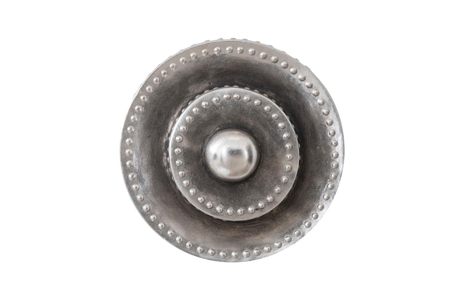 Phillips Collection Circles Wall Tile, Silver Leaf with Antiquing WALL ACCENTS
