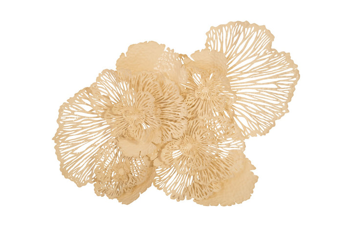 Flower Wall Art, Large, Ivory, Metal - Phillips Collection - AmericanHomeFurniture