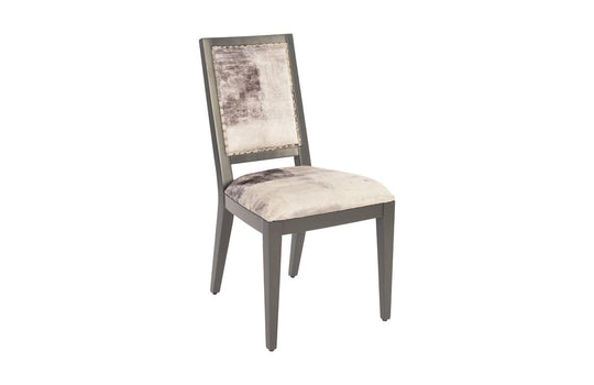 Phillips Collection Mesmerize Dining Chair, Mist Gray, Gray Wooden Legs - Set of 2 DINING CHAIRS