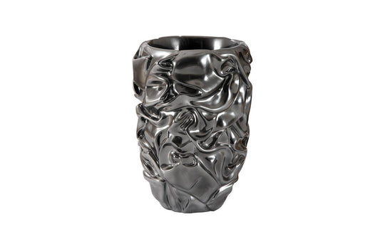 Phillips Collection Drape Planter, Liquid Silver PLANTERS