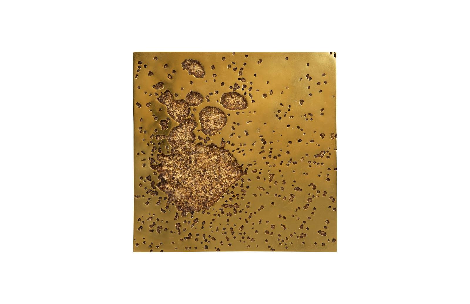 Phillips Collection Splotch Wall Art, Square, Gold Leaf WALL ACCENTS
