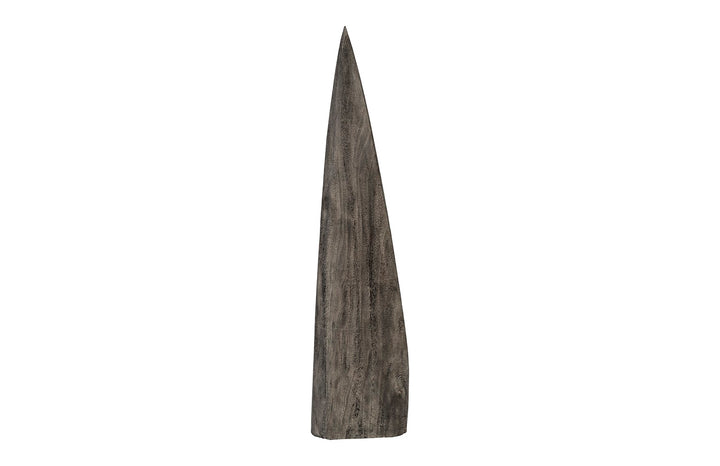 Shark Tooth Sculpture, Small, Gray Stone Finish - Phillips Collection - AmericanHomeFurniture