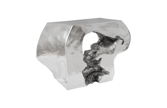 Phillips Collection Plateada Hollow Console, Silver Leaf CONSOLE TABLES