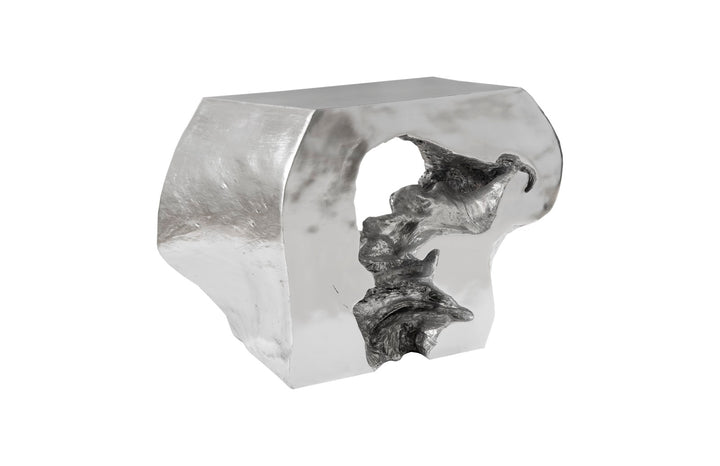 Plateada Hollow Console, Silver Leaf - Phillips Collection - AmericanHomeFurniture