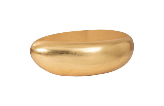 Phillips Collection River Stone Coffee Table, Gold Leaf, Small COFFEE TABLES