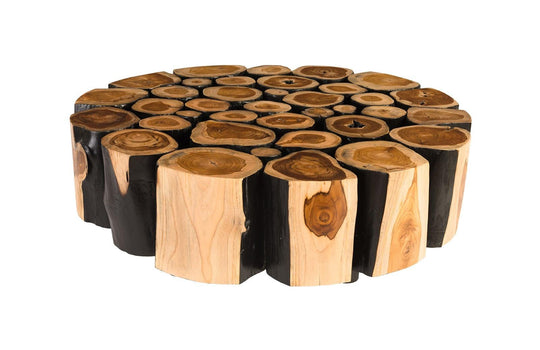 Phillips Collection Boscage Coffee Table on Black Metal Legs, Round COFFEE TABLES