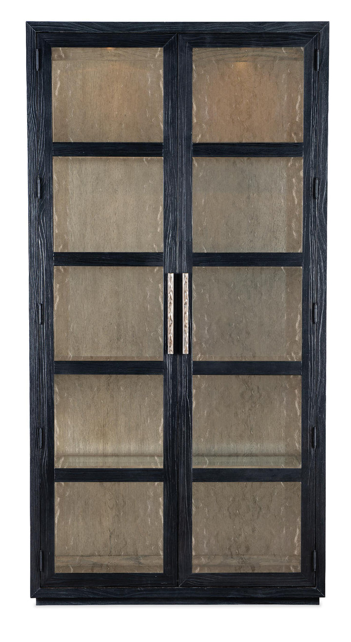 American Home Furniture | Hooker Furniture - Linville Falls Shou Sugi Ban Curio Cabinet