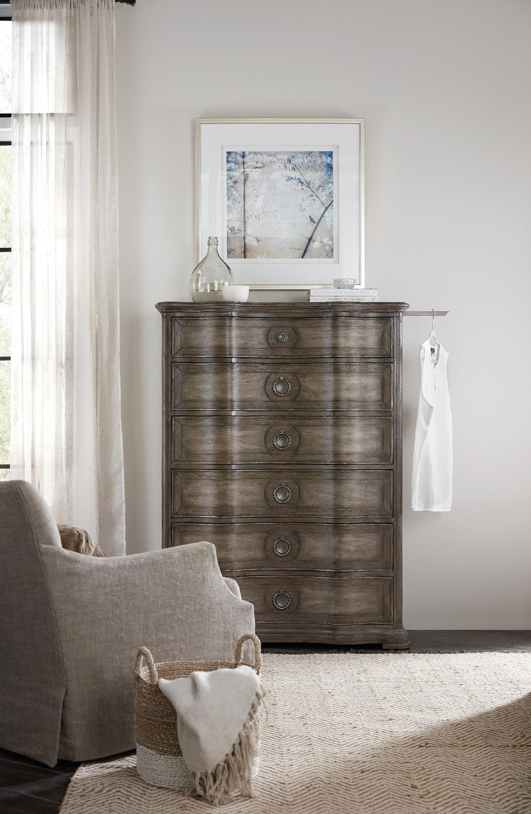 American Home Furniture | Hooker Furniture - Woodlands Six-Drawer Chest