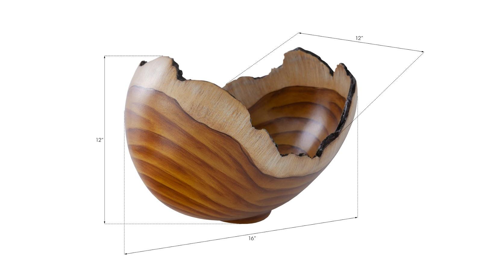 Burled Bowl, Faux Bois - Thumbnail 3