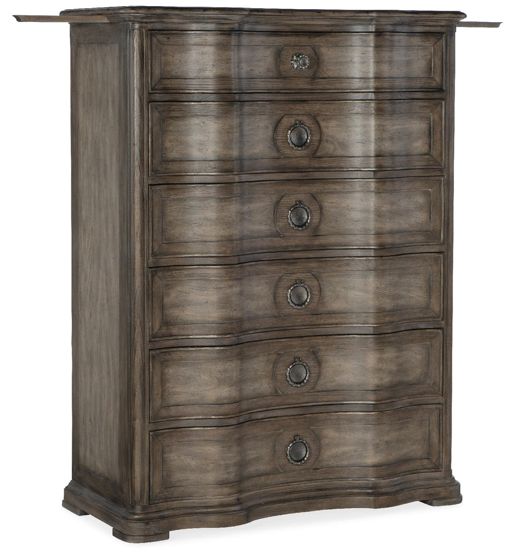 American Home Furniture | Hooker Furniture - Woodlands Six-Drawer Chest