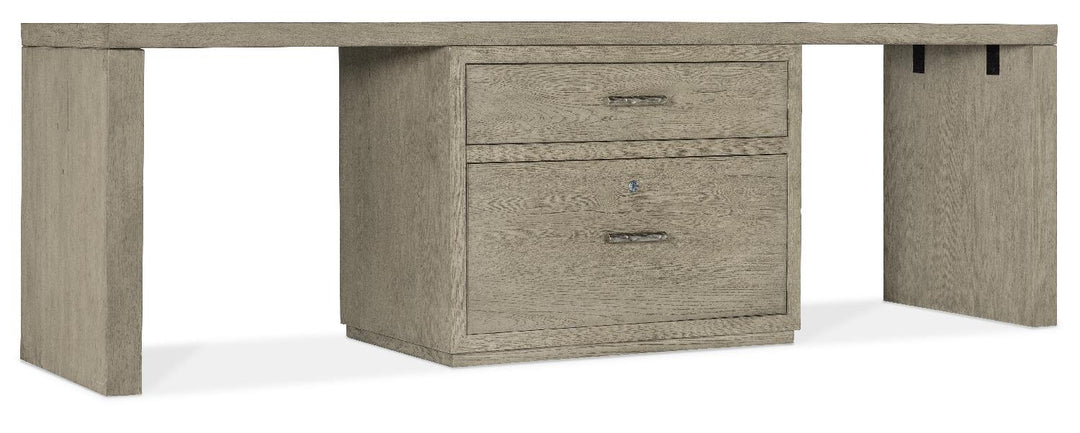 American Home Furniture | Hooker Furniture - Linville Falls 96" Desk with Centered Lateral File