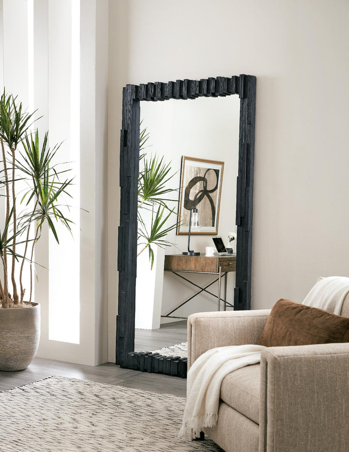 American Home Furniture | Hooker Furniture - Chapman Shou Sugi Ban Floor Mirror