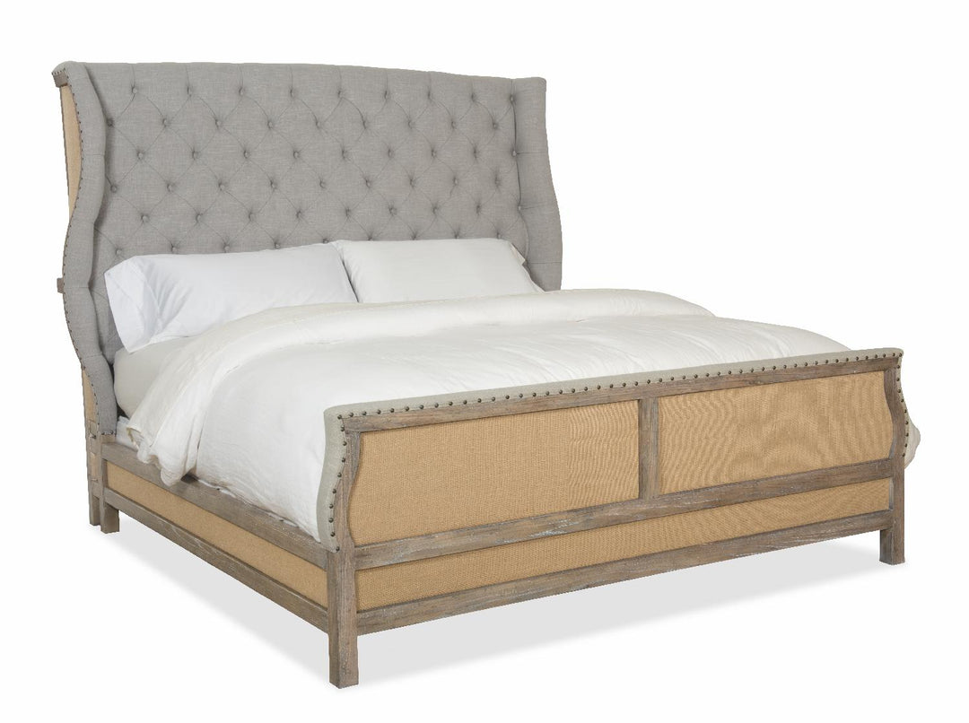 American Home Furniture | Hooker Furniture - Boheme Bon Vivant De-Constructed Upholstered Bed