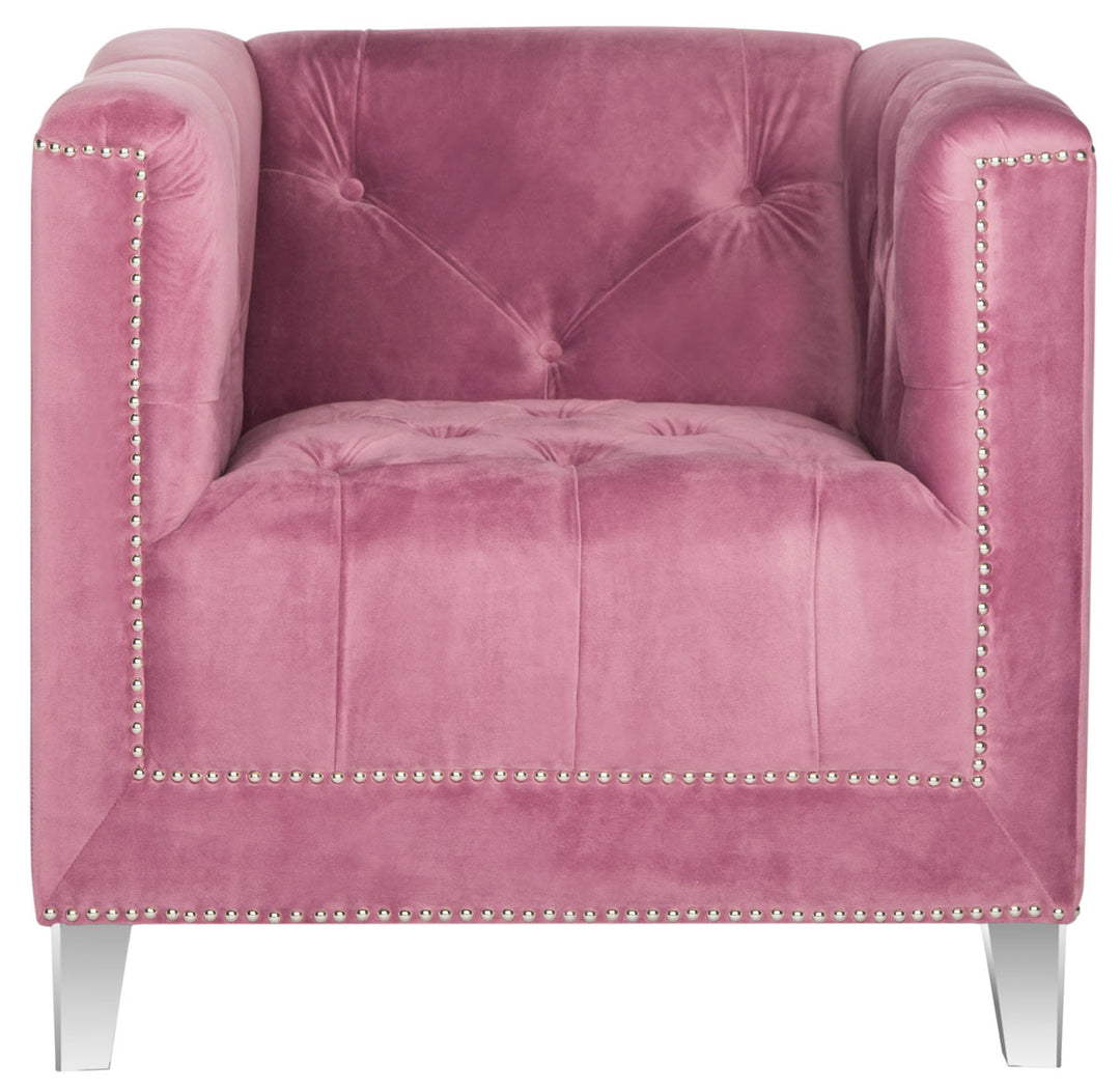 HOLLYWOOD GLAM TUFTED CLUB CHAIR - Safavieh - AmericanHomeFurniture