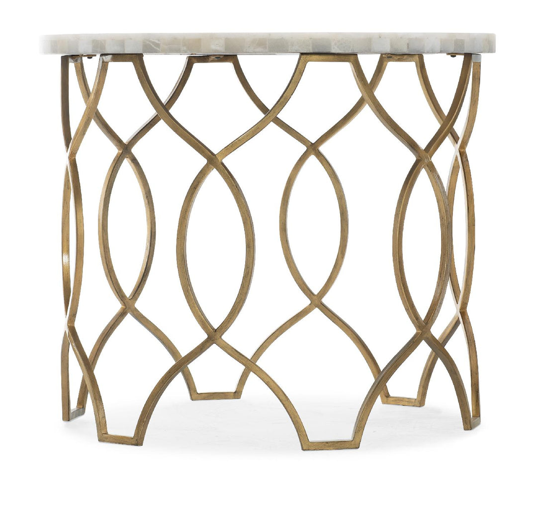 American Home Furniture | Hooker Furniture - Melange Corrina Round Lamp Table