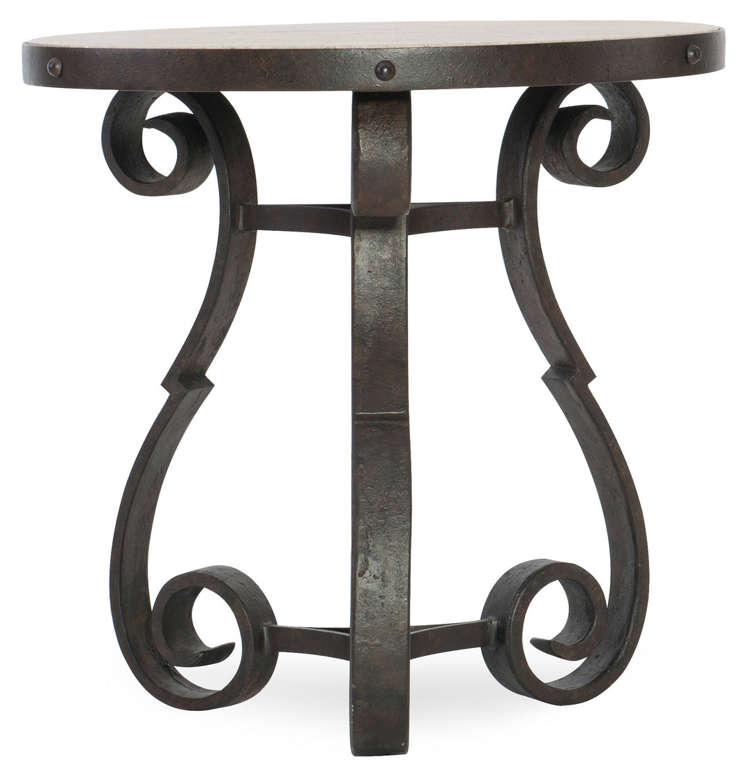 American Home Furniture | Hooker Furniture - Luckenbach Metal and Stone End Table