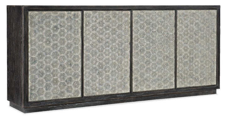 American Home Furniture | Hooker Furniture - Melange Greystone Four-Door Credenza