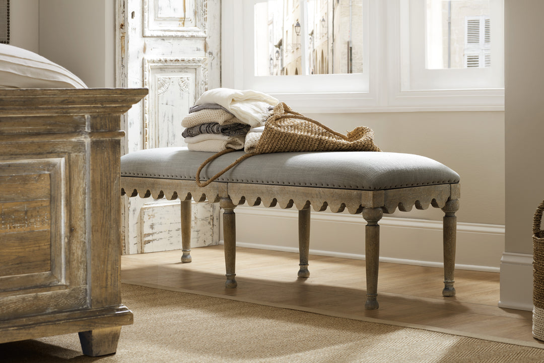 American Home Furniture | Hooker Furniture - Boheme Madera Bed Bench