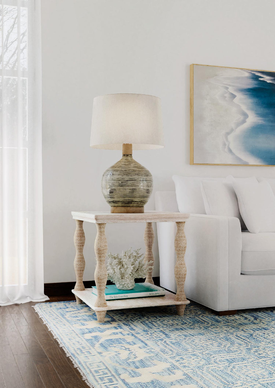 American Home Furniture | Hooker Furniture - Serenity Bahari Lamp Table