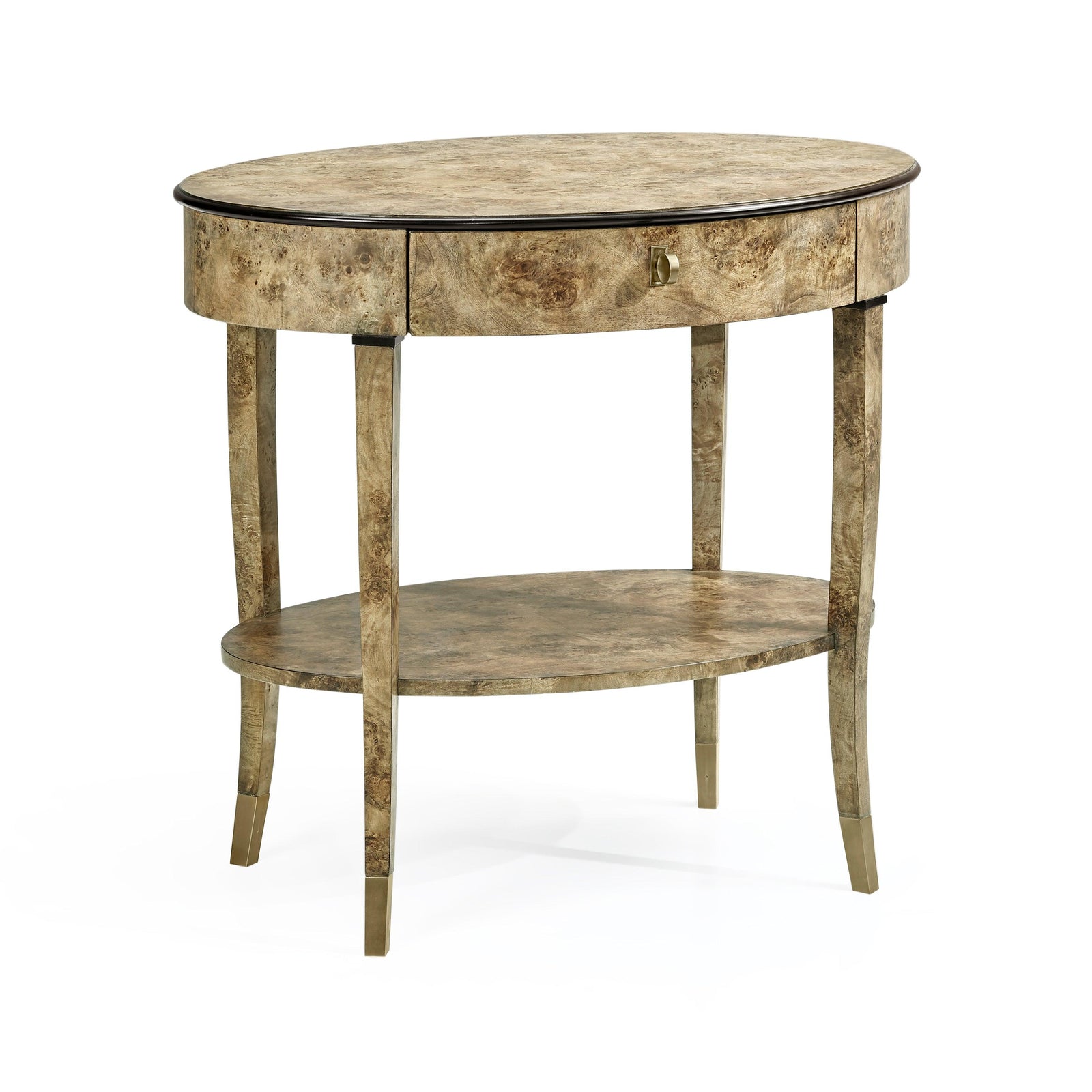 Jonathan Charles Hamilton Oval Bedside Table NIGHTSTANDS