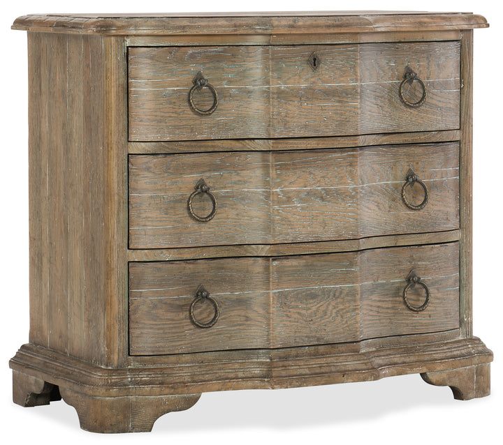 American Home Furniture | Hooker Furniture - Boheme Bastogne Three-Drawer Nightstand