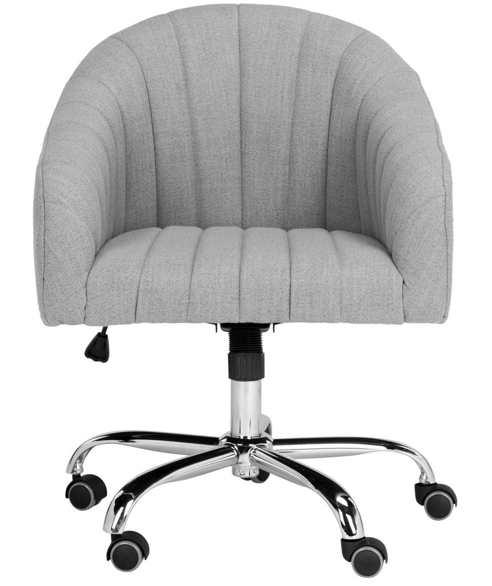 THEMIS CHROME LEG SWIVEL OFFICE CHAIR - Safavieh - AmericanHomeFurniture